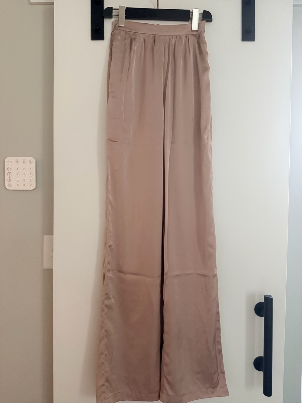 Andrea Iyamah Reba High Rise Pants in Pearl Pink XS NWT